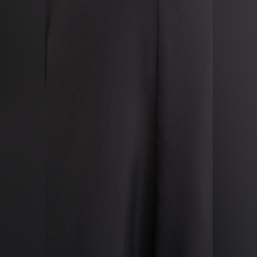 Astr The Label Bustier Satin Black Midi Dress - Picture 5 of 9